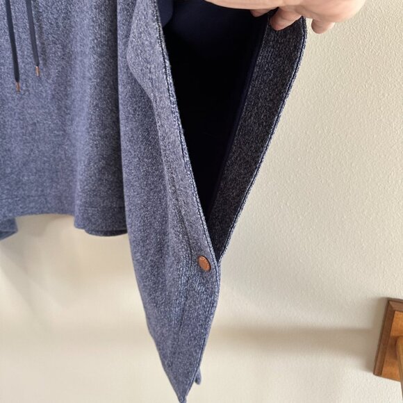 See by Chloe Blue Hooded Poncho, Small - Picture 7 of 13